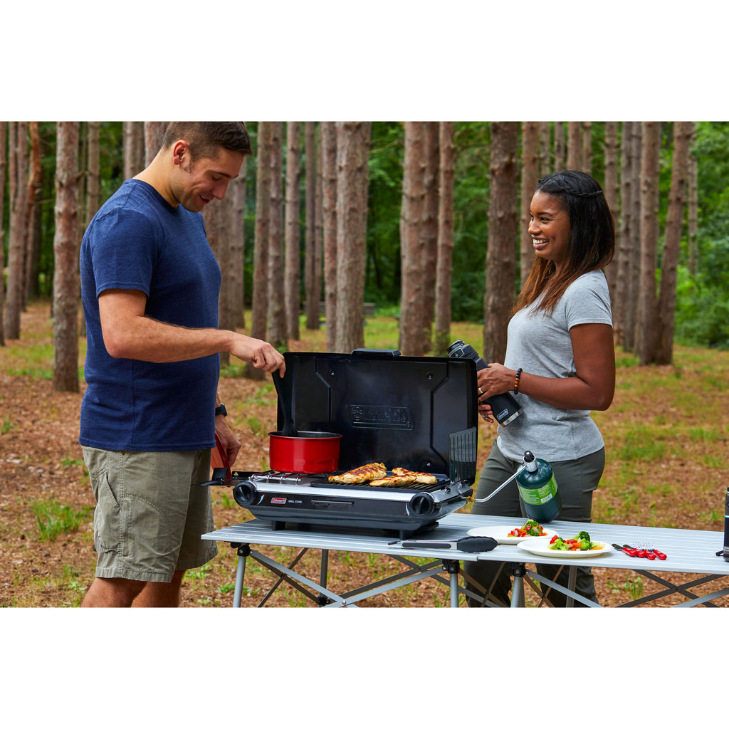 Tabletop Propane Gas Camping Grill/Stove, 2-Burner