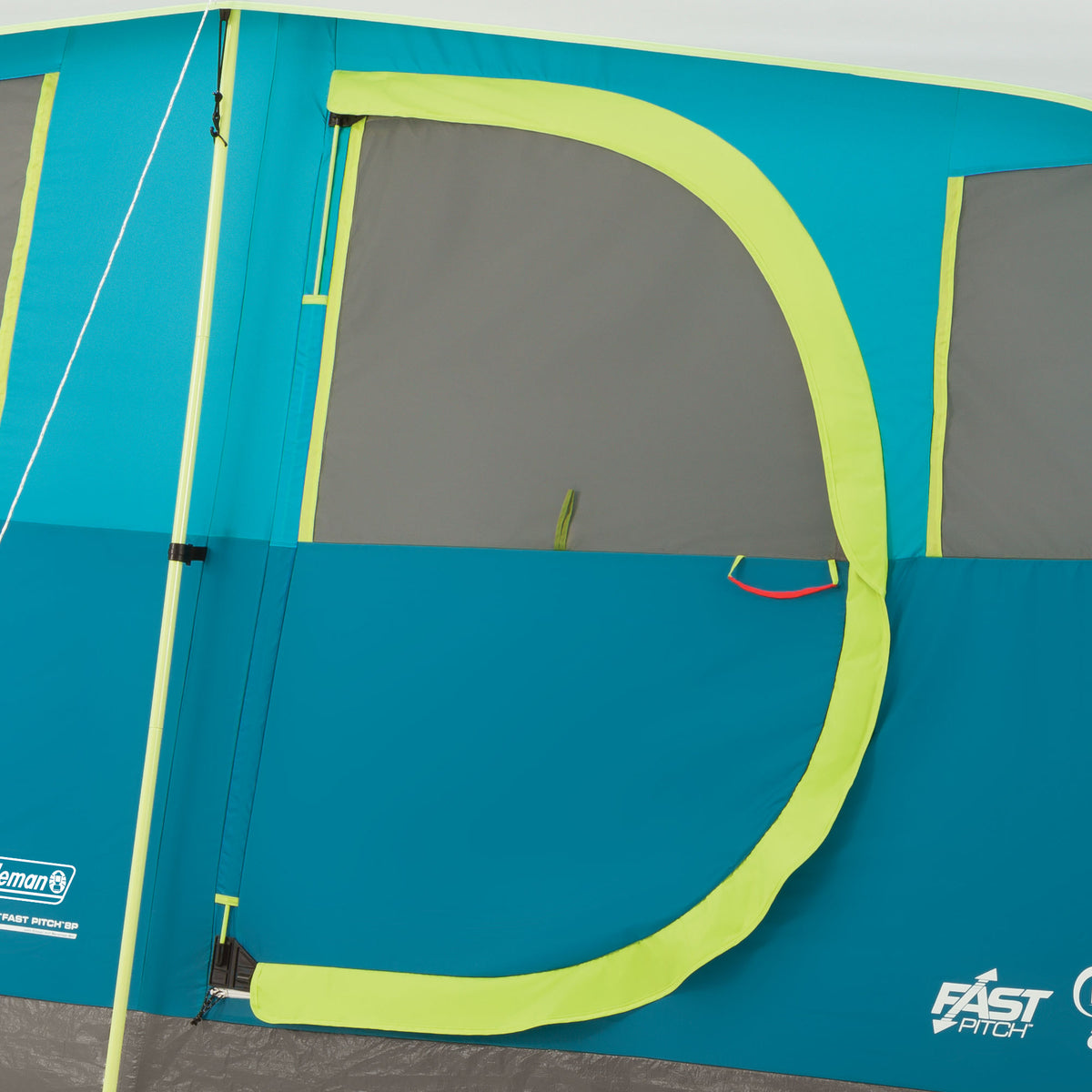 Coleman 8-Person Tenaya Lake Fast Pitch Cabin Camping Tent with Closet, Light Blue