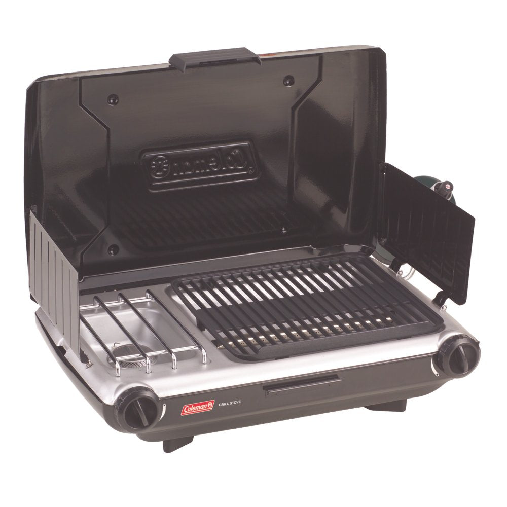 Tabletop Propane Gas Camping Grill/Stove, 2-Burner