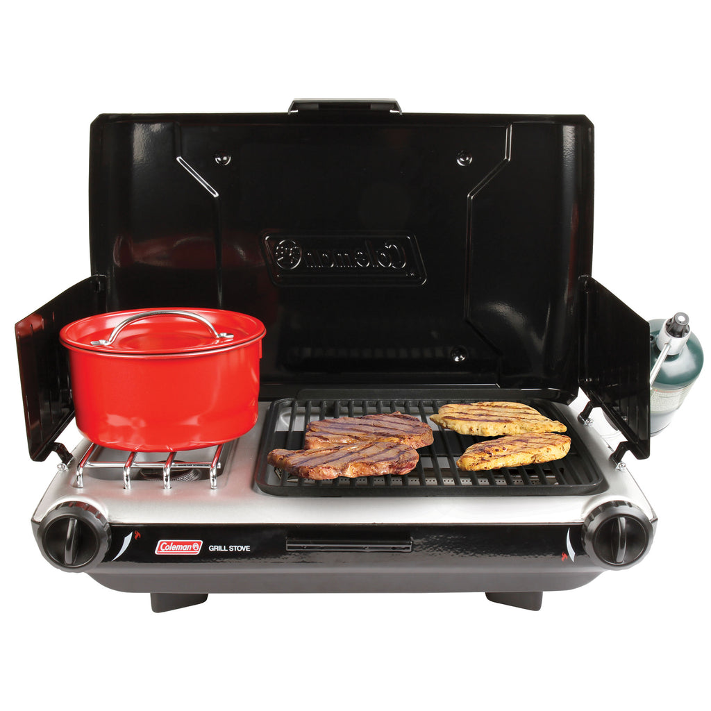 Tabletop Propane Gas Camping Grill/Stove, 2-Burner