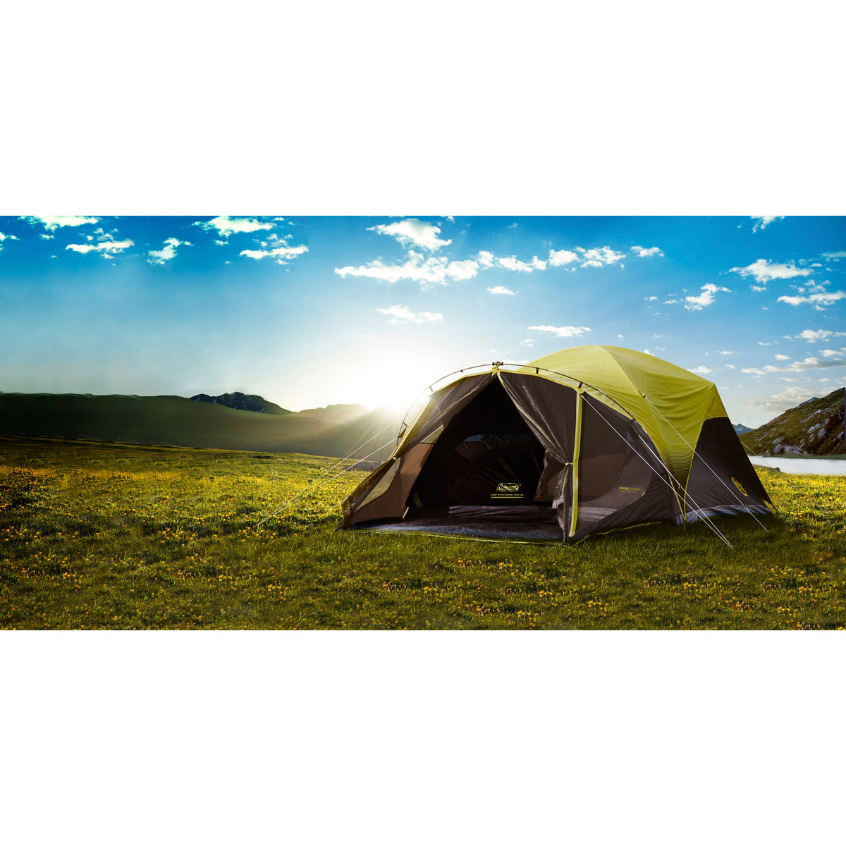 Coleman 6-Person Carlsbad Dark Room Dome Camping Tent with Screen Room