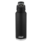 Coleman FreeFlow AUTOSEAL Stainless Steel Water Bottle, 40 oz (1.18 L), Black