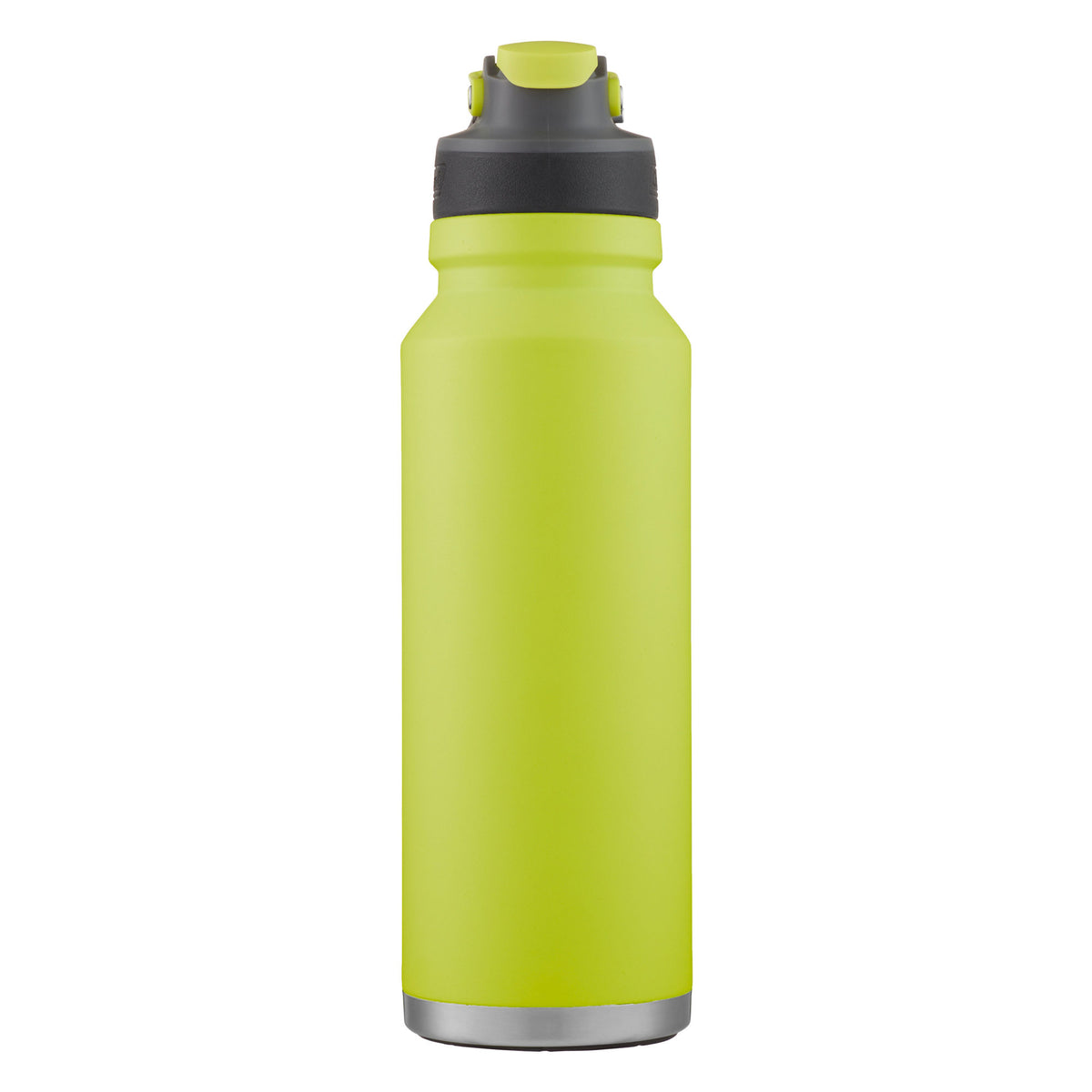 Coleman FreeFlow AUTOSEAL Stainless Steel Water Bottle, 40 oz (1.18 L), Spider Mum Green