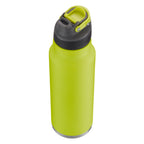 Coleman FreeFlow AUTOSEAL Stainless Steel Water Bottle, 40 oz (1.18 L), Spider Mum Green
