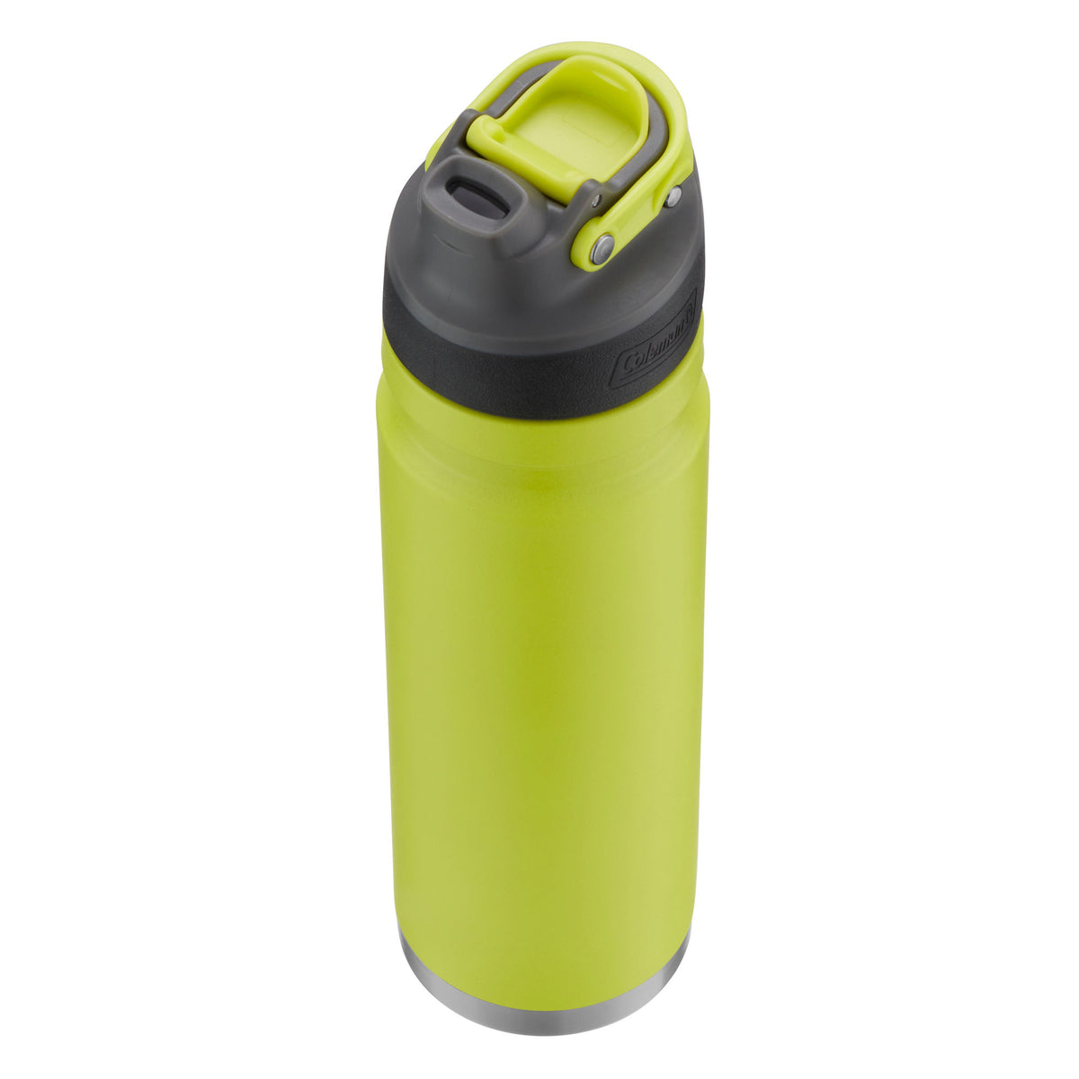 Coleman FreeFlow AUTOSEAL Stainless Steel Water Bottle, 24 oz (709 mL), Spider Mum Green
