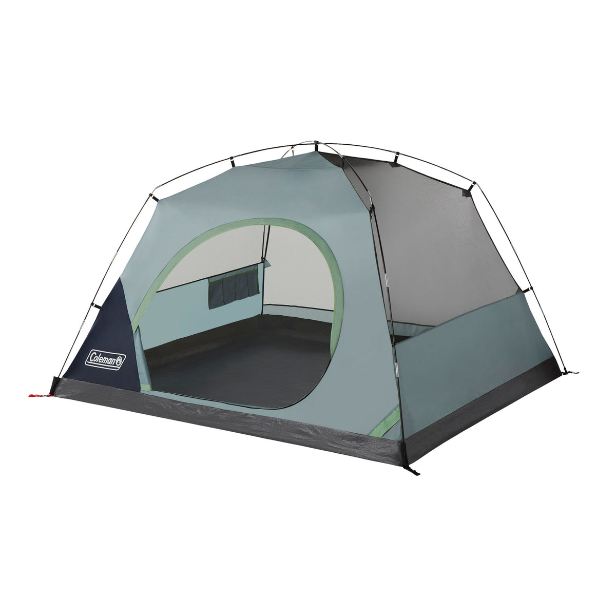 Coleman Skydome 4-Person Camping Tent with Full-Fly Vestibule, Blue Nights