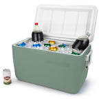 Coleman Chiller 48-Quart Hard Cooler, 45.4-Litre Portable Beach and Ice Chest Camping Cooler, Hickory Moss