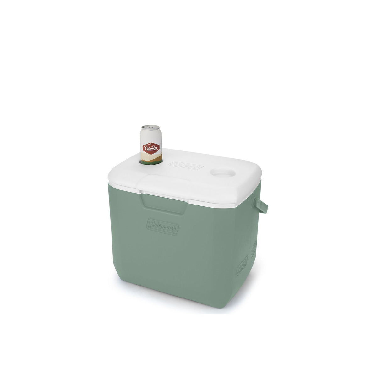 Coleman Chiller 30-Quart Hard Cooler, 28.4-Litre Portable Beach and Ice Chest Camping Cooler, Hickory Moss