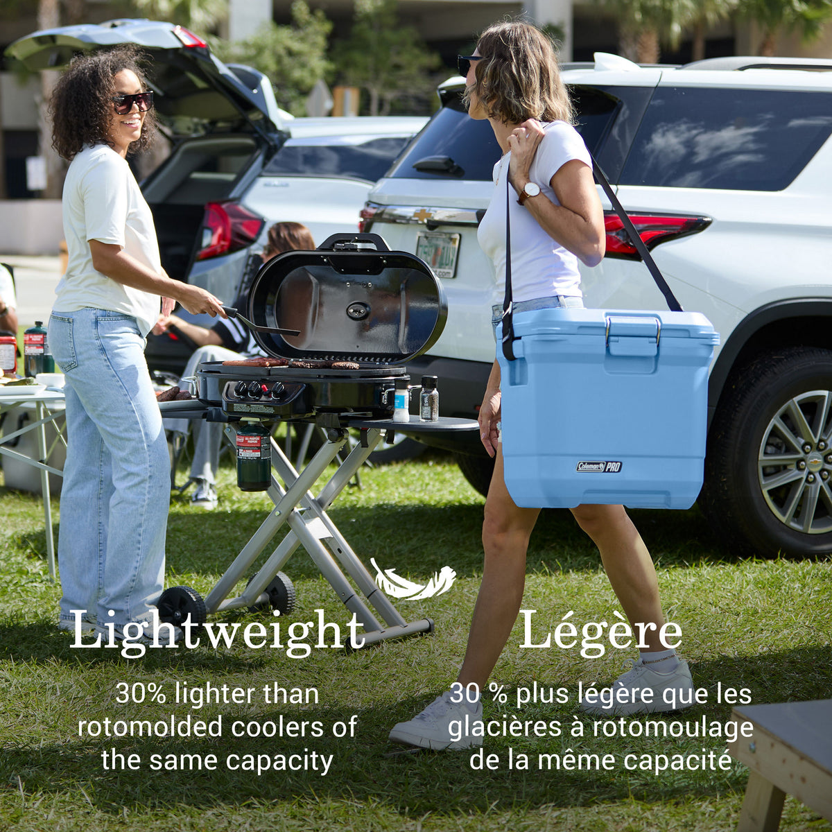 Coleman Pro 25-Quart Hard Cooler, Blue Sky