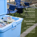 Coleman Pro 25-Quart Hard Cooler, Blue Sky