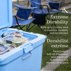 Coleman Pro 55-Quart Hard Cooler, Blue Sky