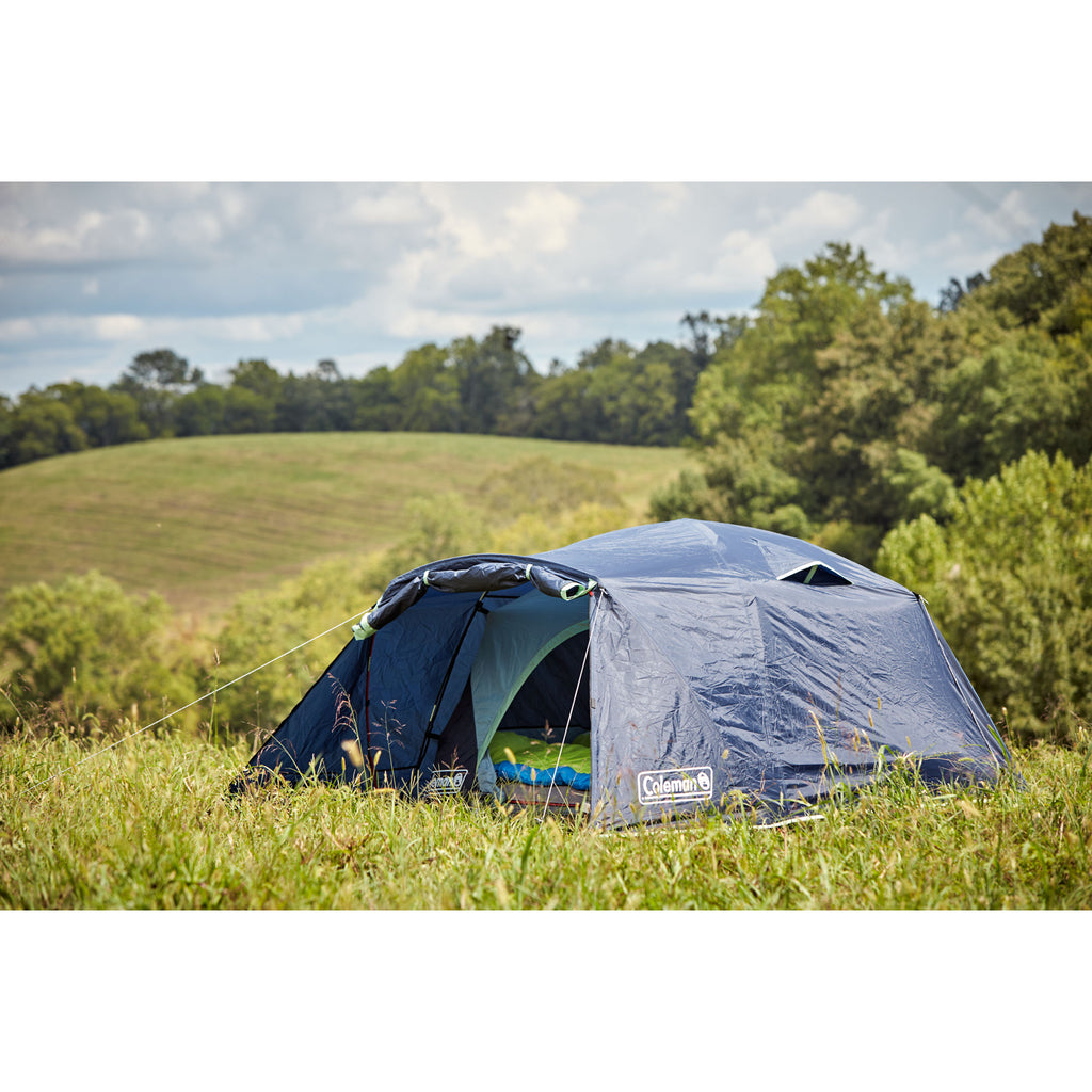 Coleman Skydome 4-Person Camping Tent with Full-Fly Vestibule, Blue Nights